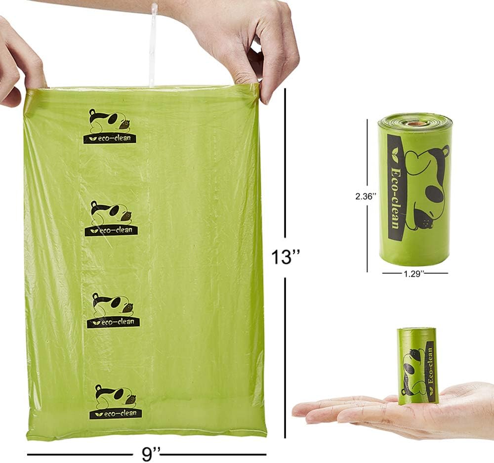 Dog Poop Bags, 24 Rolls/360 Bags with Dispenser | Dog Waste Bags, Unscented, Leak-Proof, Easy Tear-Off - view 2