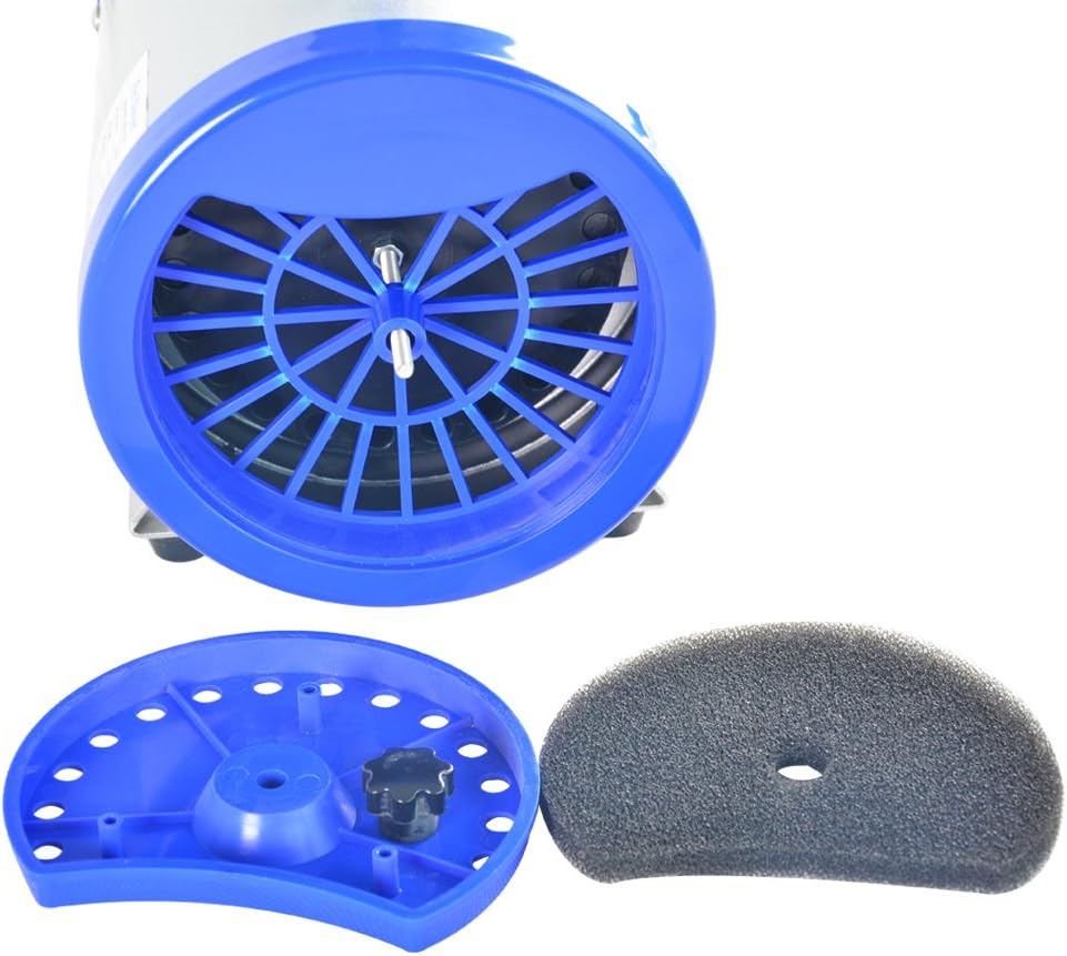 Pet hair force dryer dog grooming blower with heater (blue) - view 7