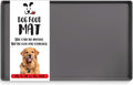Dog Food Mat – Waterproof Dog Bowl Mat for Food and Water, Silicone Pet Feeding Mats for Floors, Non-Slip Placemat with High Edges for Dogs Bowls, Puppy Essentials (L: 24" x 16", Shadow)
