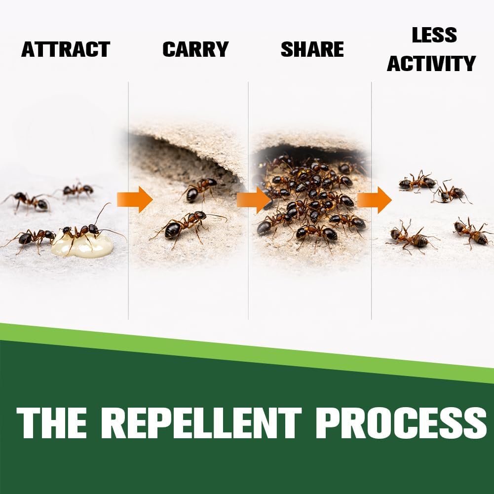 Ant Repellent Indoor Pet Safe, Ant Repellent Outdoor, Get Rid of Ant, Keeps Ants Away, Ant Deterrent for Home, Protects up to 120 sq ft, Natural Ingredients, People/Pet/Plant Friendly- 4P - view 3