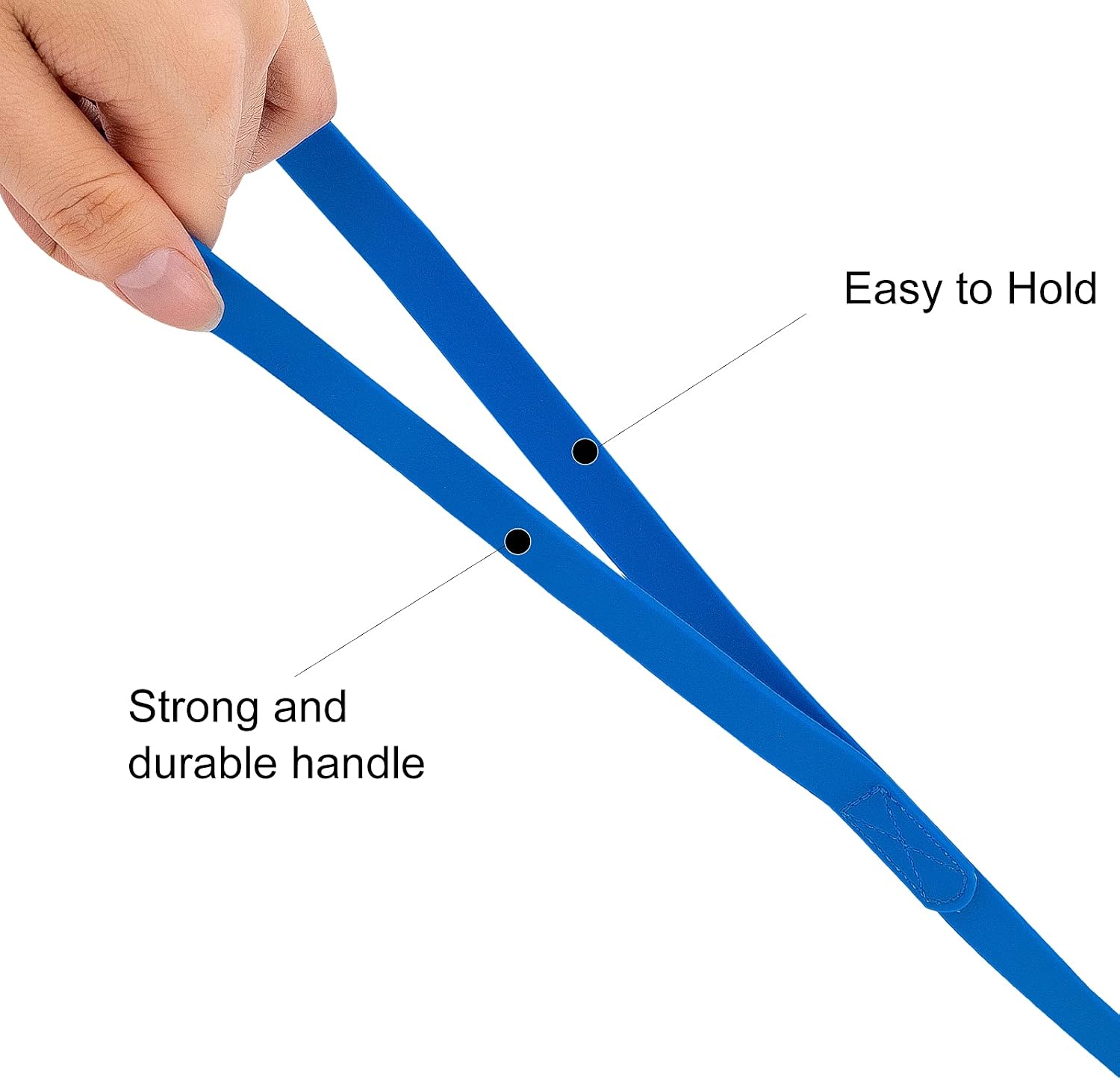 Waterproof long leash durable dog recall training lead great for outdoor hiking, training, yard, beach and swimming (blue, 30ft) - view 4