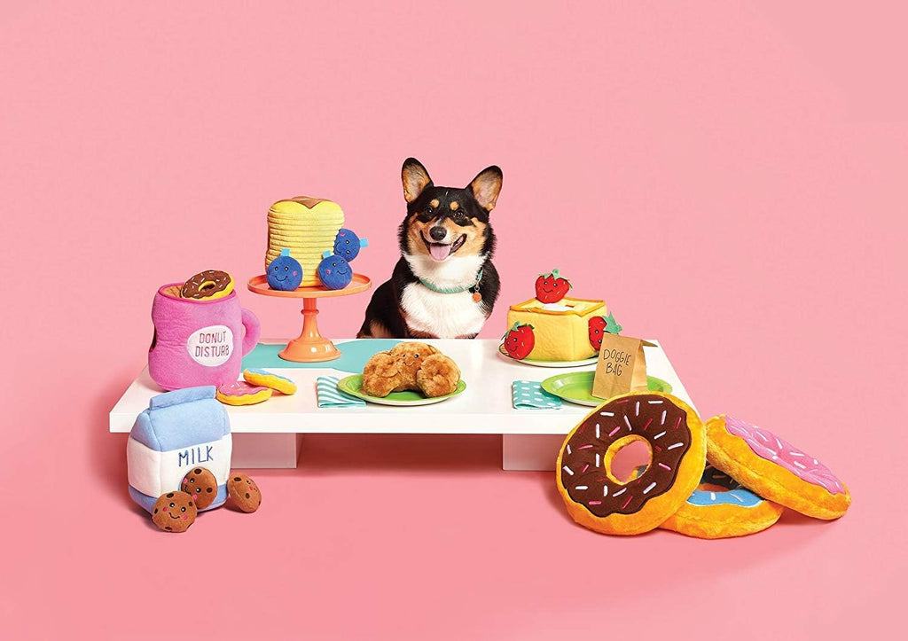 Burrow- Interactive Dog & Puppy Toys for Boredom, Stimulating Pet Products to Keep Them Busy, Hide & Seek Plush Puzzles, Squeaky Toy for Enrichment, for Small & Medium Dogs- Popcorn Bucket - view 7