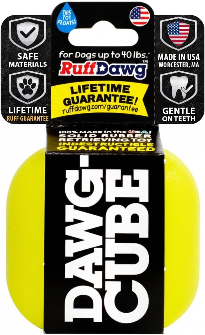 Cube Medium 2.5 Indestructible Dog Toy - 1 PC Color Varies – Heavy-Duty Rubber Fetch & Chew Toy for Aggressive Chewers – Erratic Bounce, Floats Made in USA - view 5