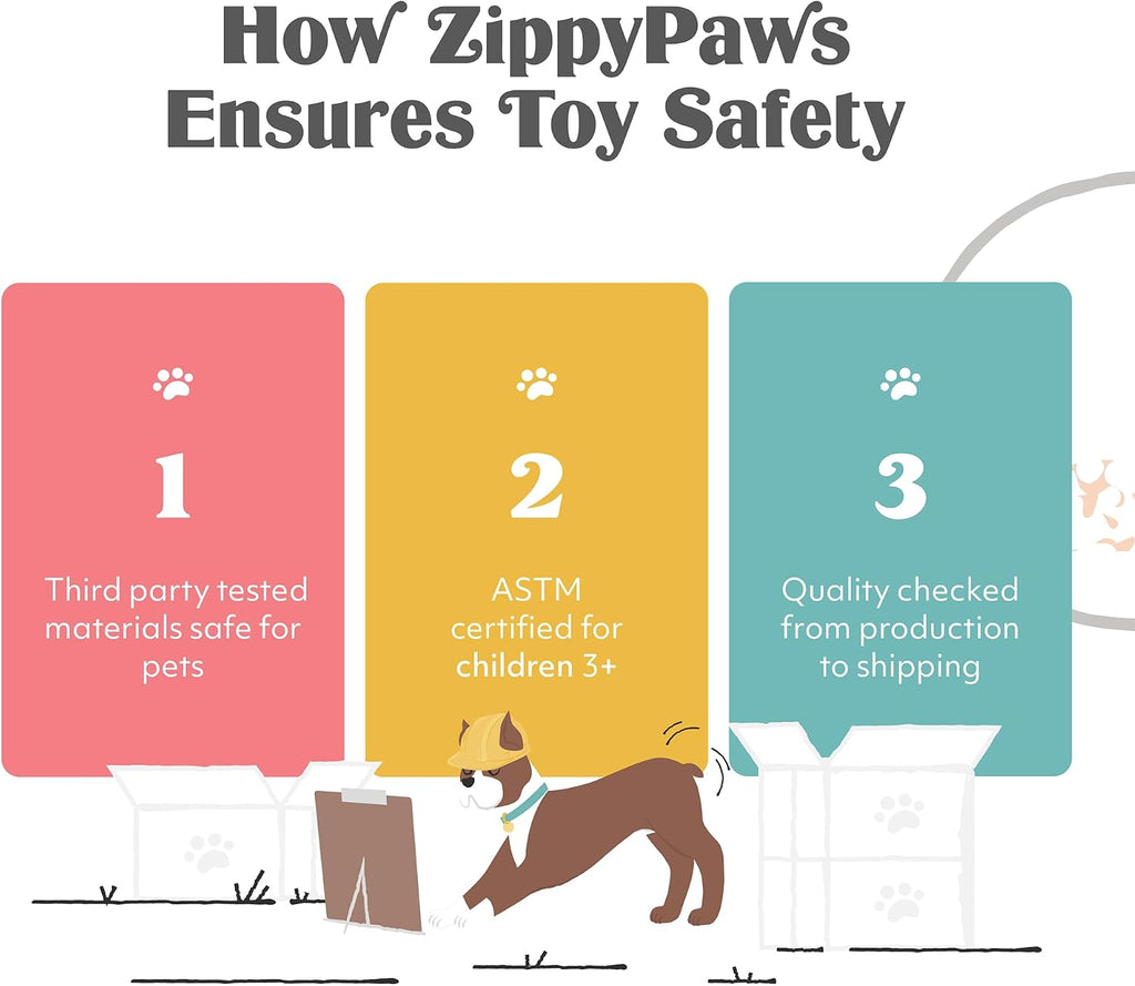 Burrow Replacement Miniz - Interactive Dog & Puppy Toys for Boredom, Stimulating Pet Products to Keep Them Busy, Plush Refills for Hide & Seek Puzzle, Squeaky Toy for Enrichment - Bunnies - view 5