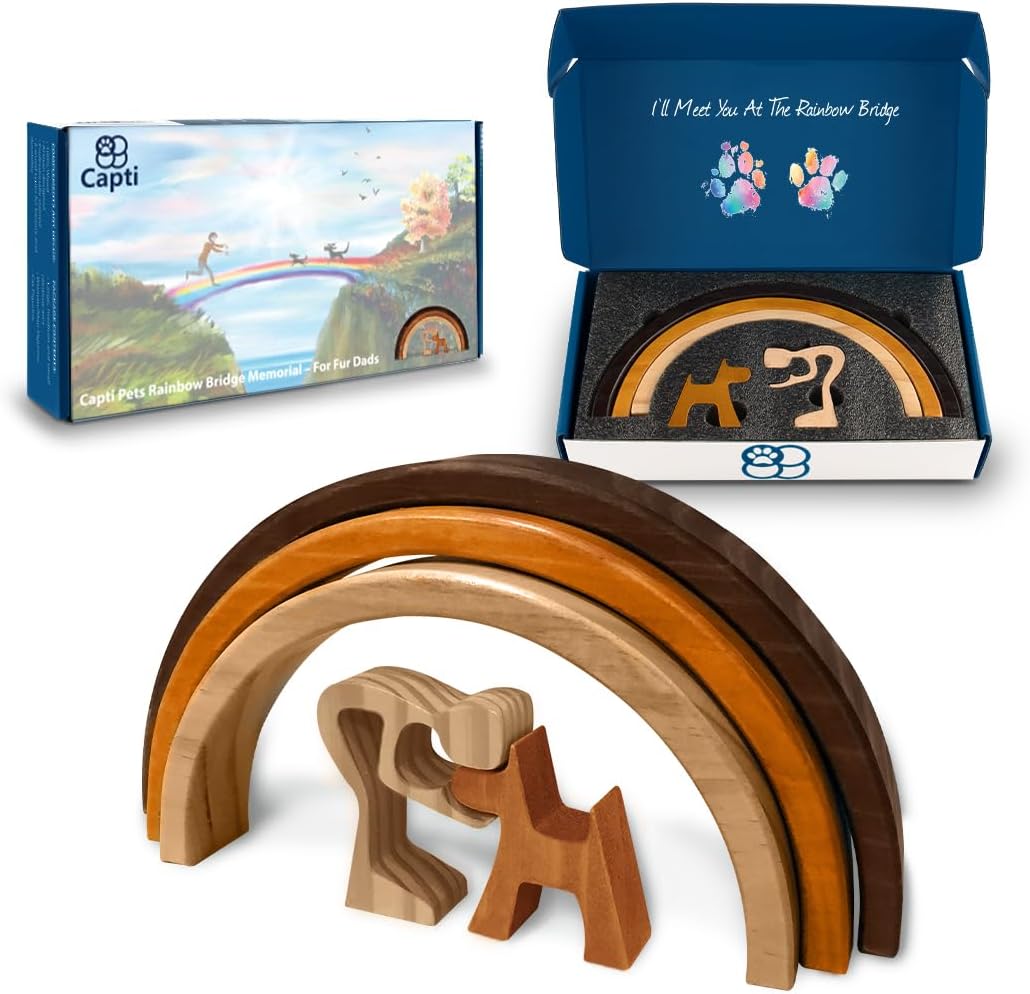 Rainbow Bridge Dog Memorial Gifts, Cat Memorial Gifts - I'll Meet You at The Rainbow Bridge - Pet Loss Gifts, Bereavement, Sympathy Keepsake Dog Mom, Dog Dad for Loss of Pet (Dog and Mom) - view 4