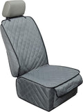 Waterproof front seat cover dog car seat covers nonslip and full protection with side flaps fits most cars, trucks, SUVs (grey, 1 pack)