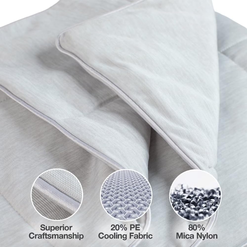 Premium Cat and Dog Cooling Blanket. Lightweight Pet Blanket | Machine Washable | Multiple Sizes: for Pets Small to Extra-Large | Multiple Colors: Grey and Brown - view 3