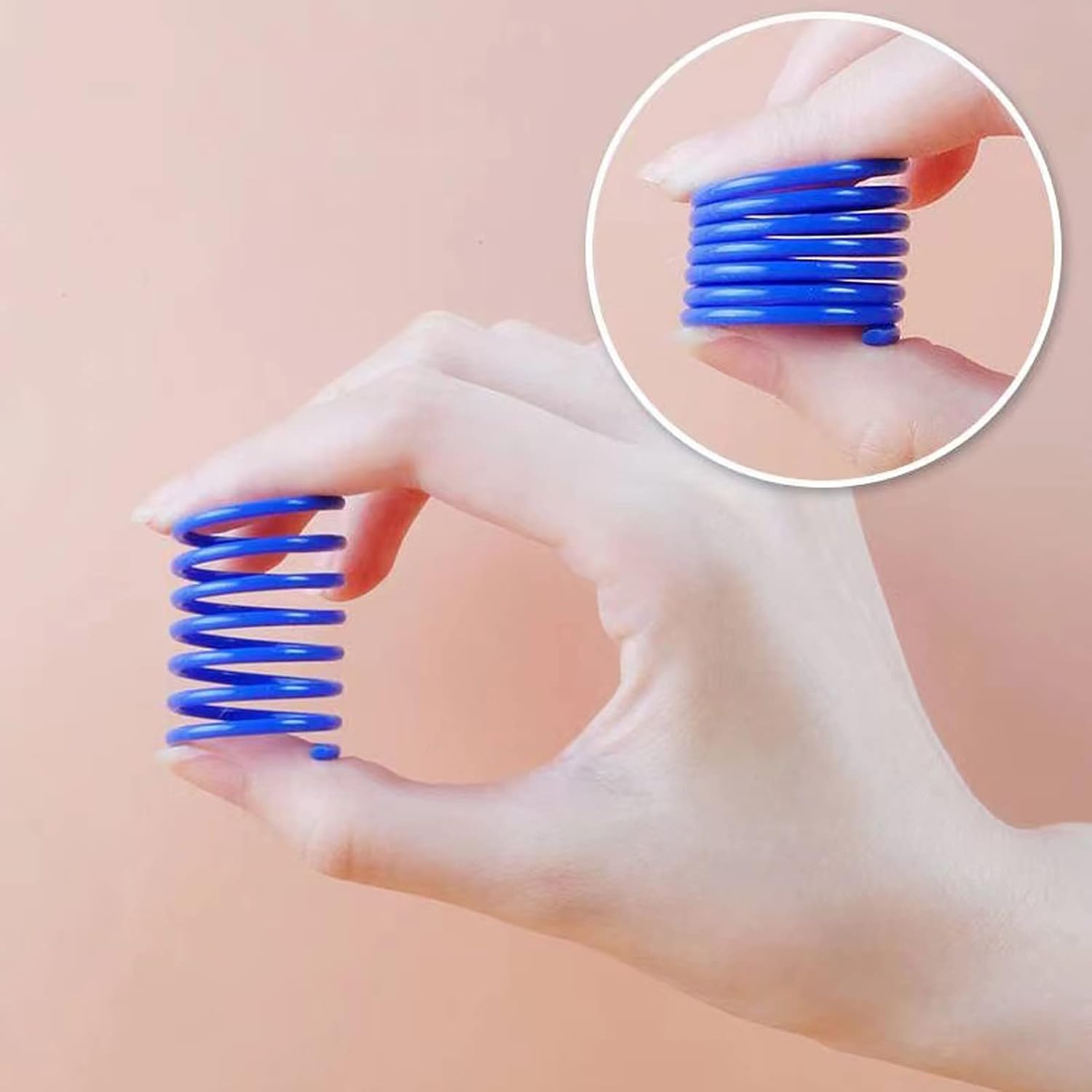 Cat Spring Toy (100 Pack), Interactive Cat Exercise Toy for Indoor Cats, Multi-colored Plastic Coil for Kittens to Swat, Bite, Hunt - view 3