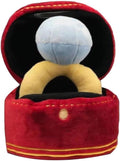 Squeak Plush Toy, Interested Diamond Ring Case, Stuffed Pet Chew Soft Pet Supplies Dog Toy for Dog Wedding