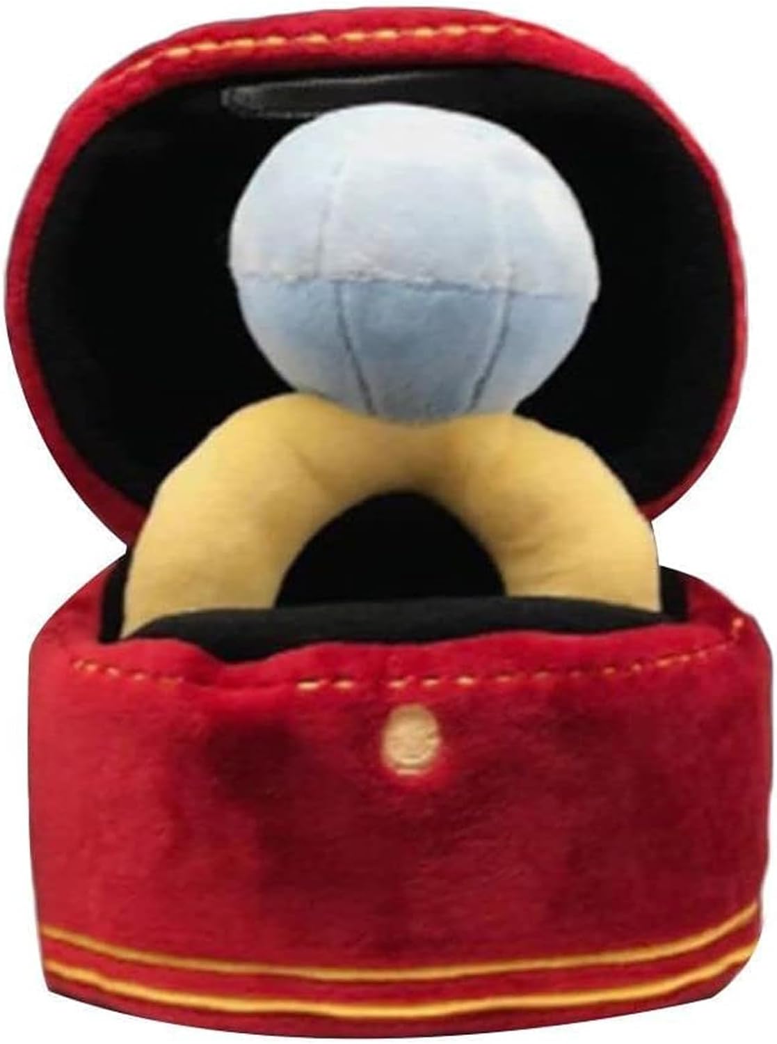 Squeak Plush Toy, Interested Diamond Ring Case, Stuffed Pet Chew Soft Pet Supplies Dog Toy for Dog Wedding