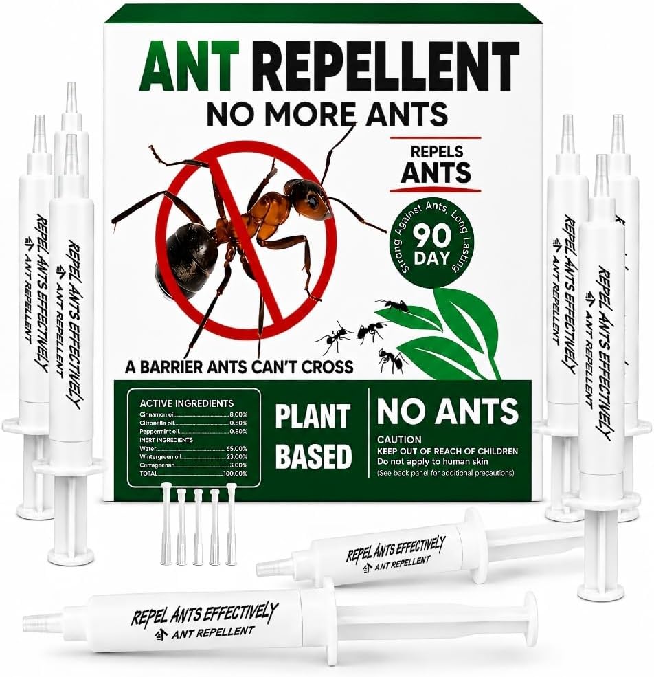 Ant Repellent Indoor Pet Safe, Ant Repellent Outdoor, Get Rid of Ant, Keeps Ants Away, Ant Deterrent for Home, Protects up to 120 sq ft, Natural Ingredients, People/Pet/Plant Friendly- 4P - view 8