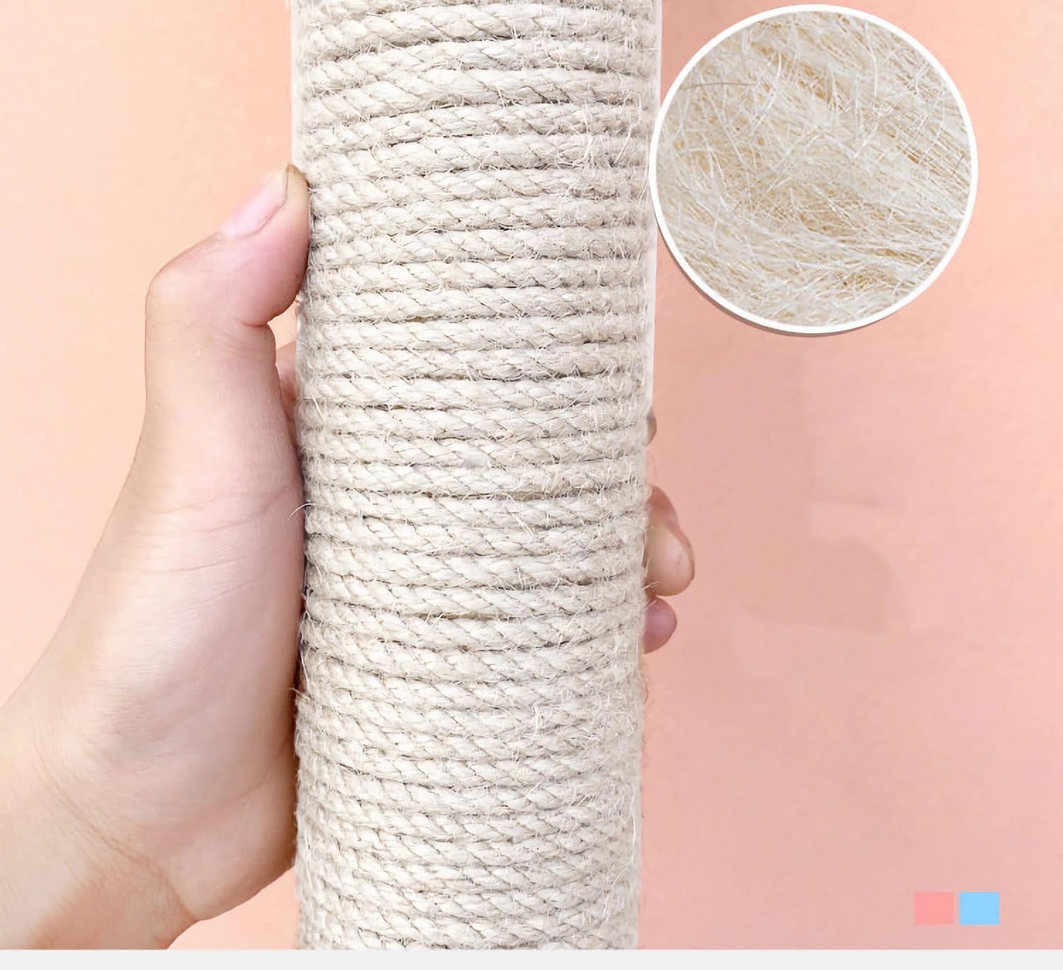 2 PCS M8 Cat Scratching Post Replacement,15.7Inch Sisal Pole Cat Tree Replacement Post with Screws,DIY Scratcher Scratching Post Replacement, Pad, Crafts Gardening Hammock Home Decorating - view 6