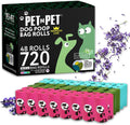 Dog Poop Bags Rolls, 720 Count, Lavender Scented, Colorful