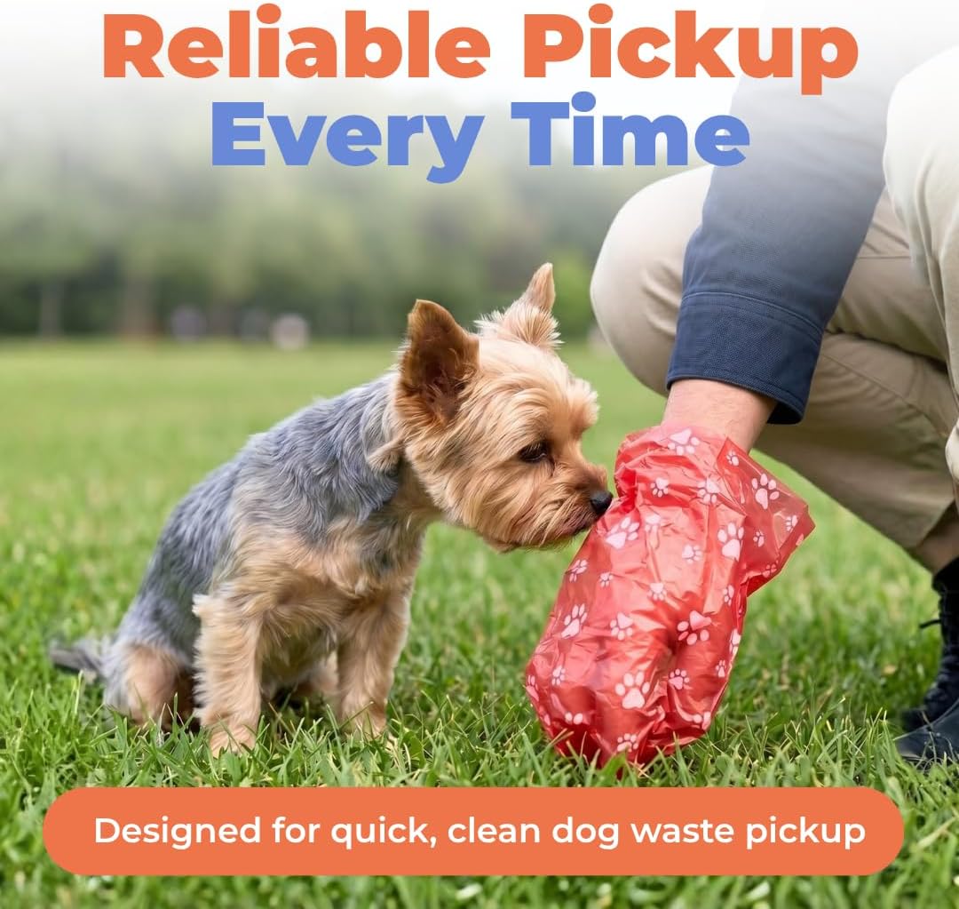 Poop Bags for Dogs - Assorted Colors, 150 Count | Scented, Leak-proof, Easy-Tear perforations, 15 Thick Bags per roll, Outdoor Walking & Travel, Fits Standard Holders - view 2