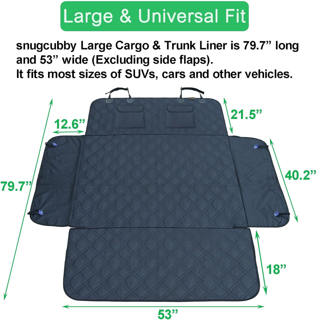 SUV cargo liner for dogs 53x80 pet dog cargo liner dog car seat cover for back of SUV trunk cover for dogs with side walls - view 2