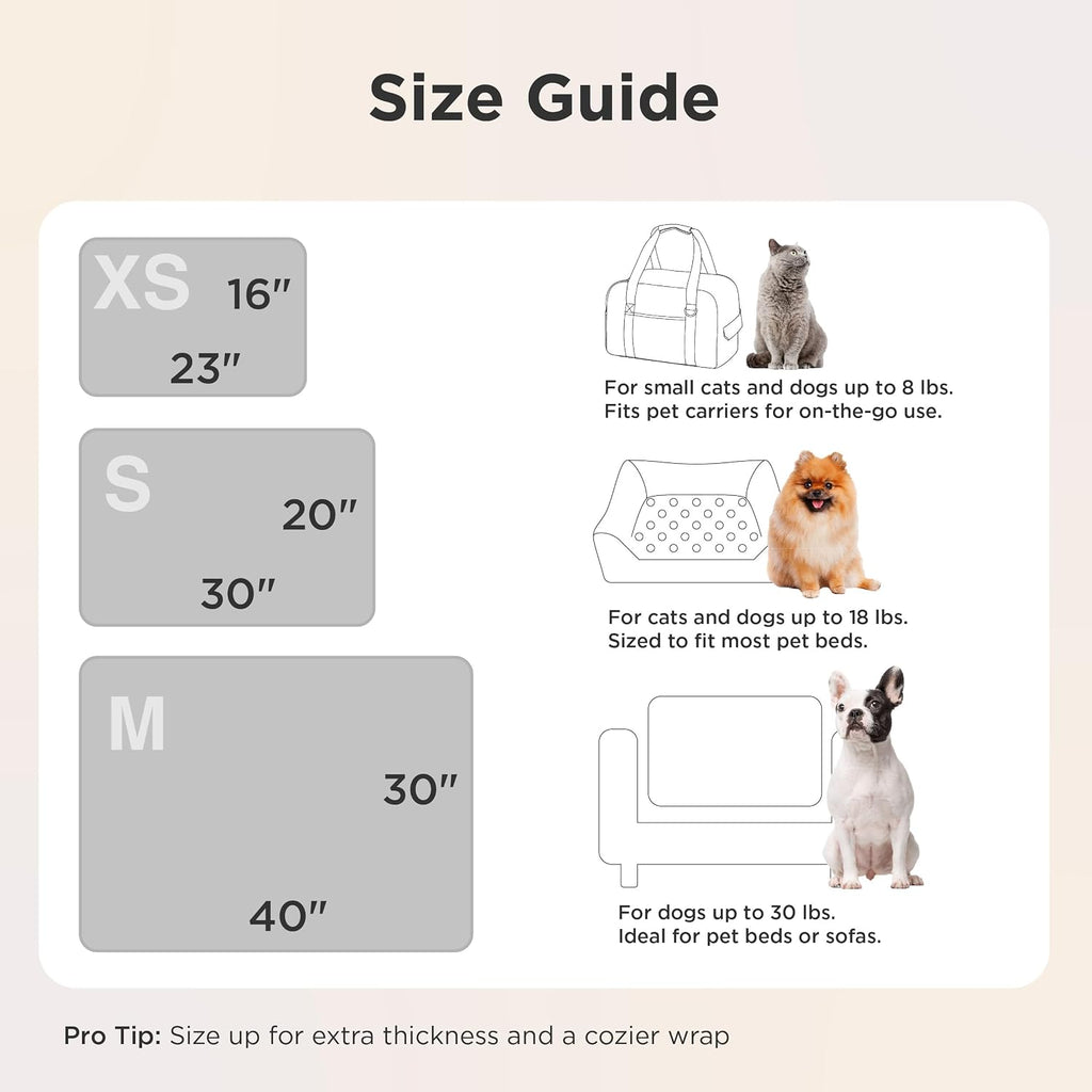 Dog Blanket for Small Dogs Puppy, Flannel Fleece, 3-Pack 23x16 | 280GSM Coral Fleece,Machine Washable Fuzzy Pet Blanket with Dog Prints for Crate Cage, Dog Bed,Puppy Essentials,Doggy Gifts - view 4