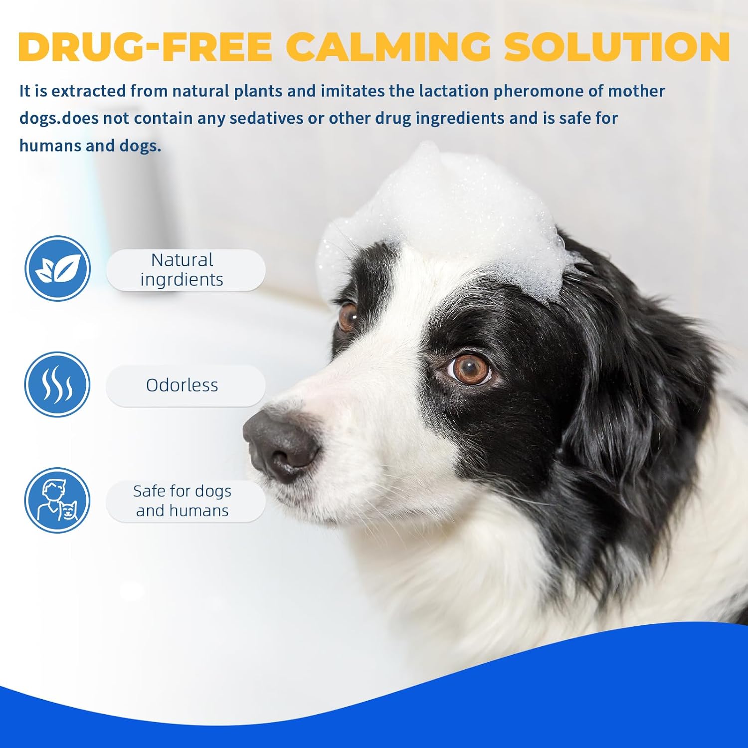 Dog Calming Diffuser Plug In Kit with 3 x 48 mL Pheromone Refills Tasteless | Includes 1 plug in diffuser and 3 x 48 mL refills to help dogs stay calmer during barking, anxiety, stress and noise - view 5