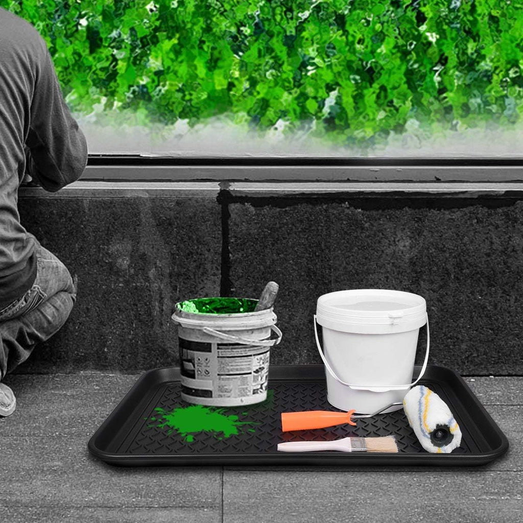 Multi-purpose boot mat, shoe mat, pet bowl tray, waterproof for indoor and outdoor floor protection, 24" x 15"/2 pack - view 4