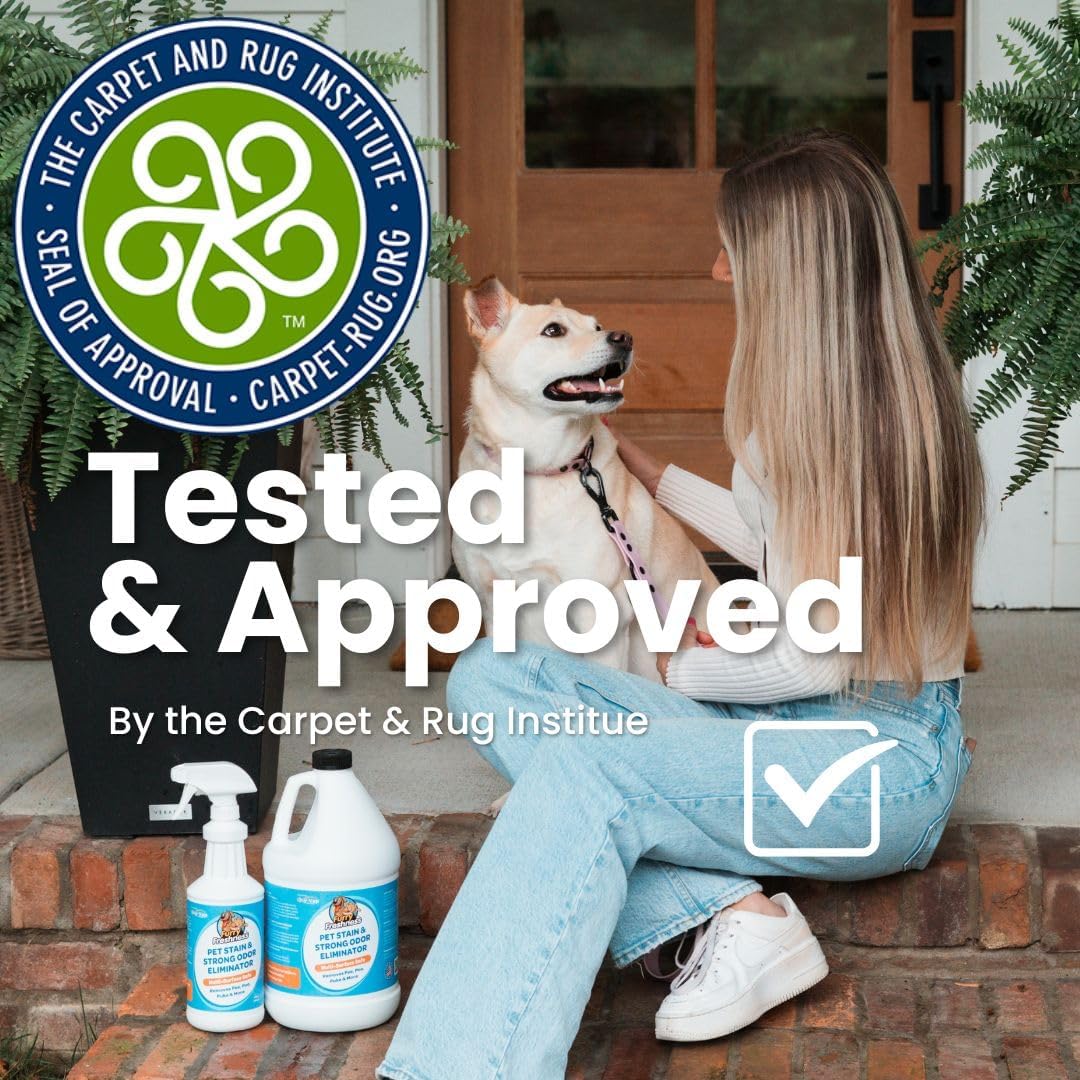 Extra Strength Cat or Dog Pee Stain & Permanent Odor Remover + Smell Eliminator -Removes Stains from Pets & Kids Including Urine or Blood- Lifts Old Carpet Stains- 32oz Spray - view 5