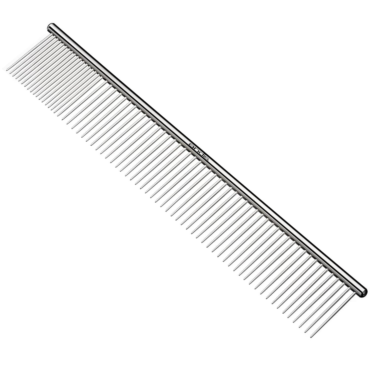 65725 Stainless-Steel Comb for Knots, Mats & Loose Hair Removal - Effective Dematting Tool Comfortable, Lightweight, Portable & Safe for Dogs, Cats & Pets – Silver, 10-Inch - view 2