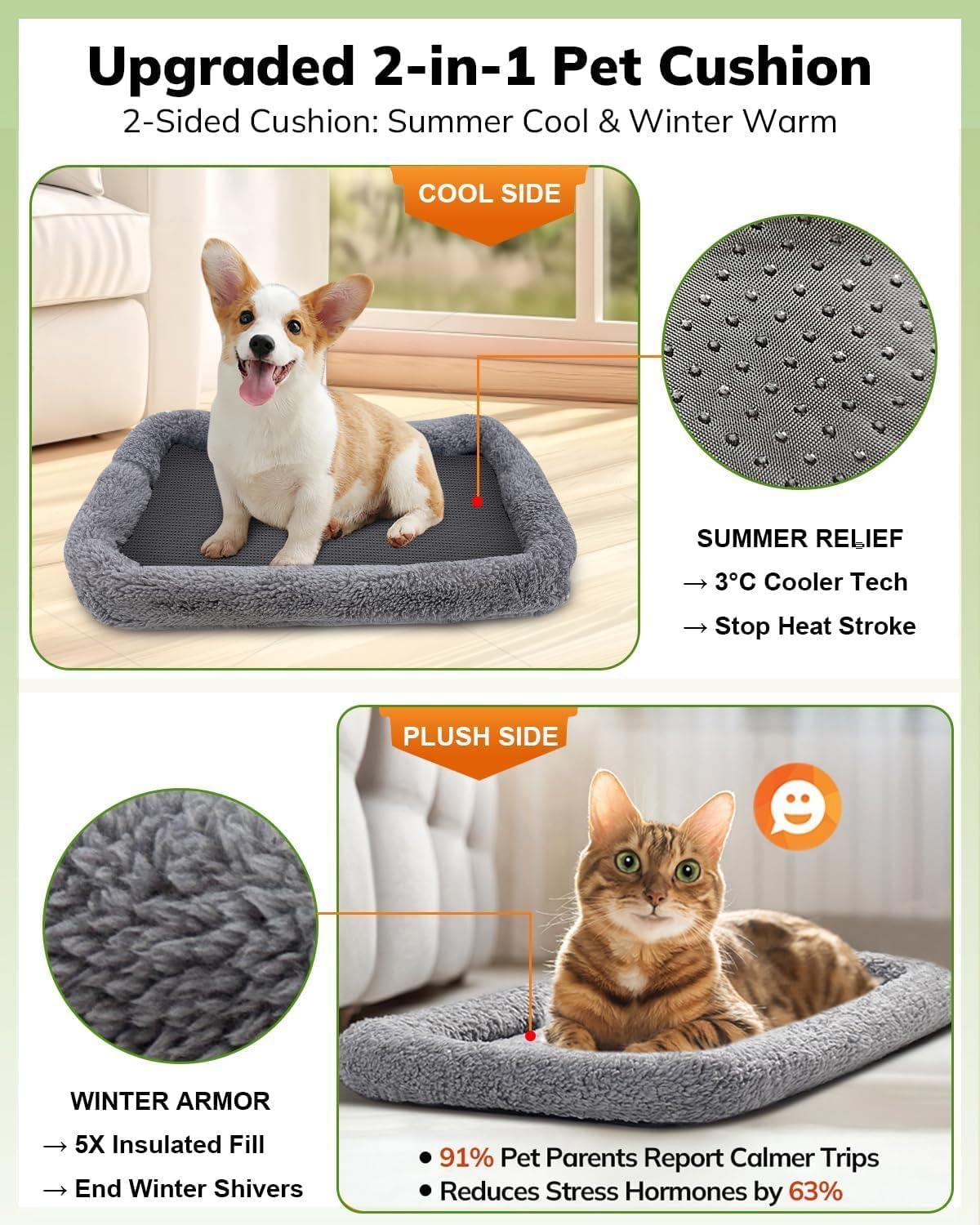 Cat Carrier - Cat Carrier Soft for Medium or Large Cats up to 20lbs, with Dual-Sided Cushion, Secure Buckle and Foldable Bowl, Dog Carriers for Small Dogs - Pet Carrier (Dark Gray) | with Dual-Sided Cushion, Secure Buckle and Foldable Bowl, Dog Carriers f - view 2
