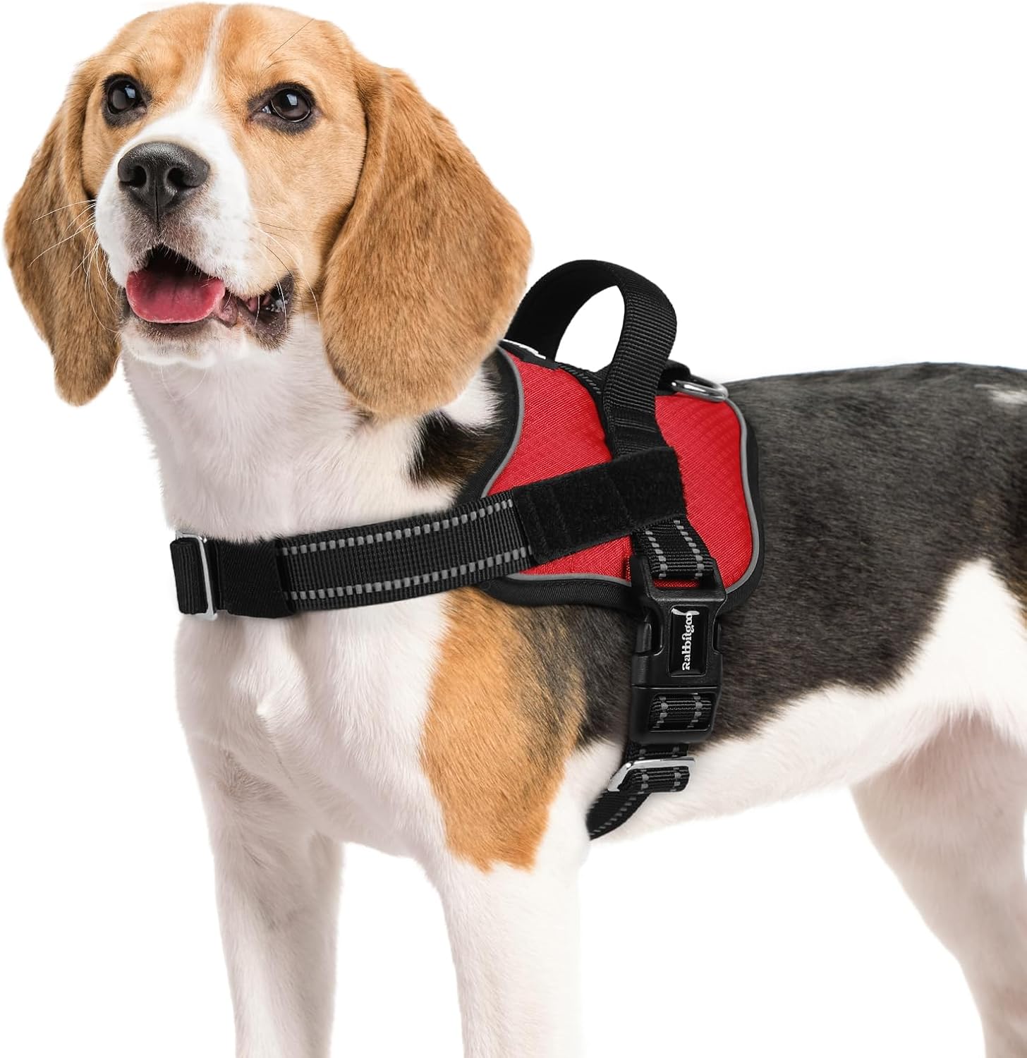Dog Harness for Small, Easy On Pet Vest with One Buckle, No Pull Adjustable Service Harness with D-Ring & Handle, Reflective for Safety Walking, Training, Blue, S - view 6