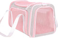 Soft cute travel pet carrier bag for medium cats, kitty and puppy, fantasy pink, M