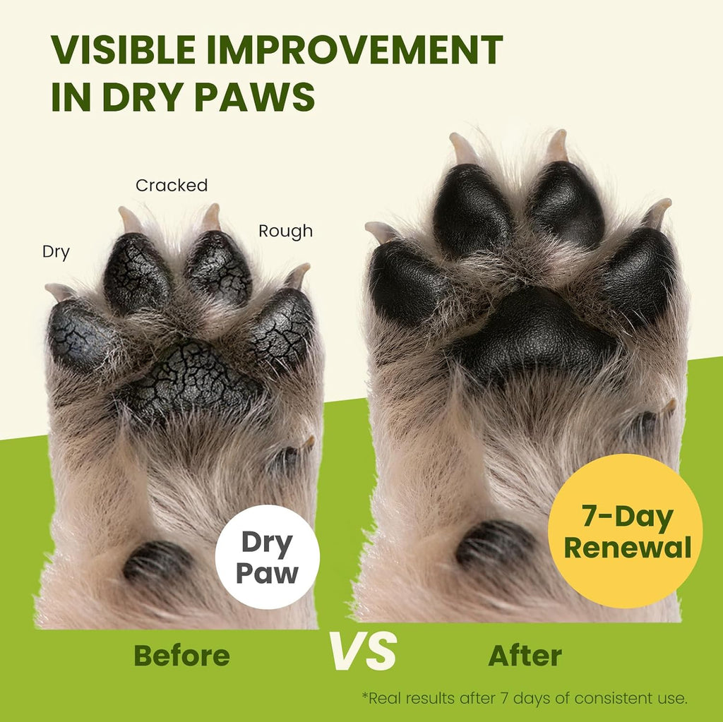 Lick-Safe Dog Paw Balm for Paws & Nose, All-Natural Paw Pad Moisturizer for Dogs & Cats, Paw Butter Helps Soothe Dry, Cracked Paws, Protects from Snow, Ice Melt & Hot Pavement, 1Pack | 2.1 oz - view 3