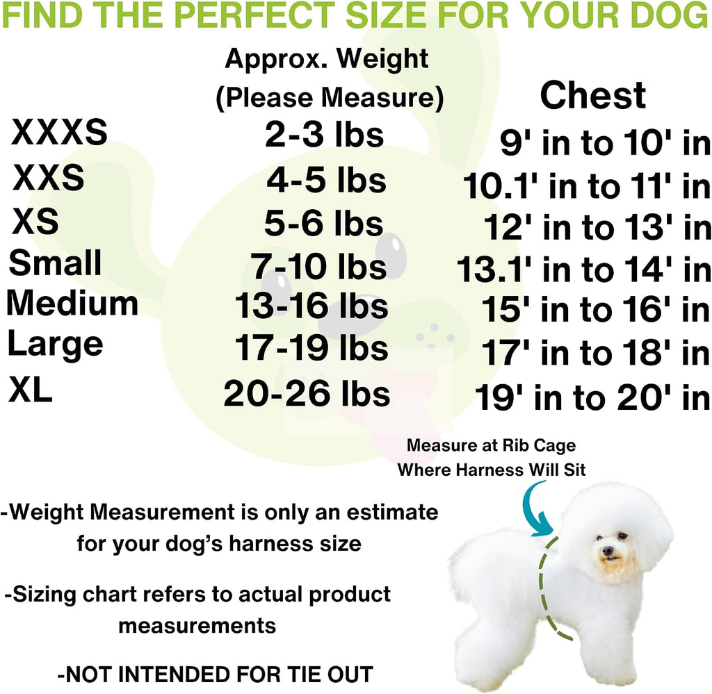 Step in Dog Harness, Reflective Chest Body Halter Vest, Orange | Luxury Soft Dog Harnesses for Dogs Under 26 lbs, Double Layered Breathable Mesh Fabric, Safety Buckle & Rapid Fastener - view 6