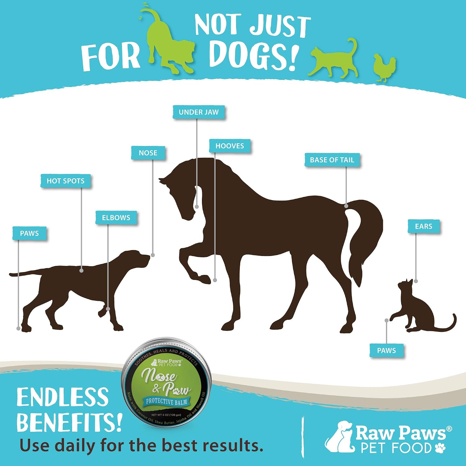 Dog Nose Balm & Paw Butter for Dogs & Cats, 4-oz - Snout Soother | Lick-Safe Paw Balm for Dogs - Frenchie & Bulldog Snout Care - Moisturizer for Dry Nose - Dry Cracked Dog Nose Treatment Cream - view 7