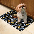 Dog Mat Pet Feeding Mat for Food and Water Absorbent 20x12in Quick Dry Dog Water Bowl Mat