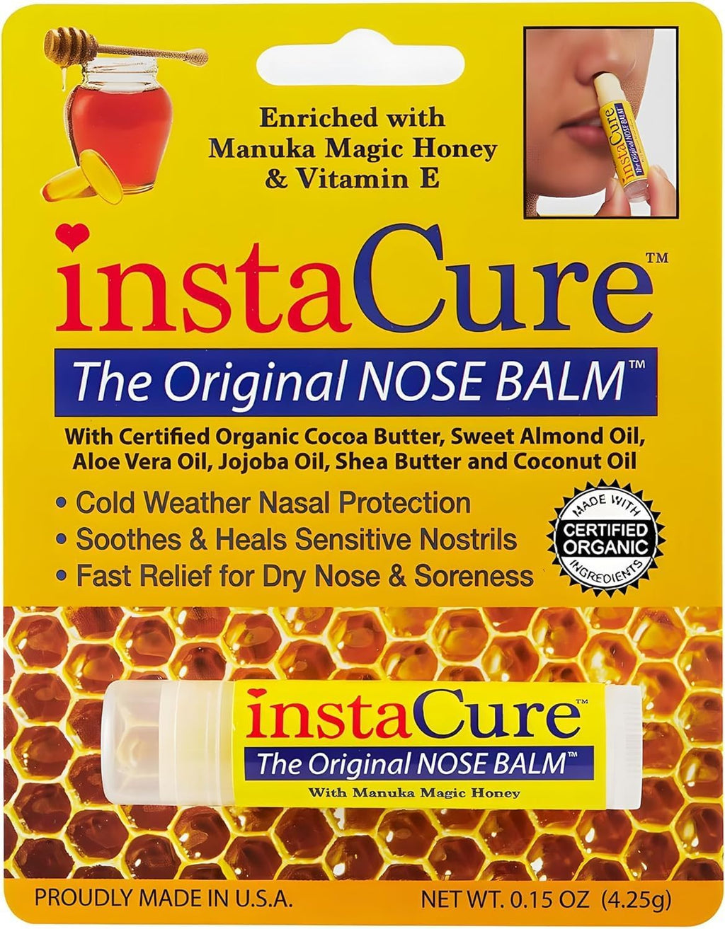 Original Nose Balm. Fast Relief for Cracked Dry & Sore Noses with Raw Manuka Honey Vitamin E Shea Butter Aloe Vera Oil. Heals Dog’s Dry Cracked Nose (2 Pack) - view 5