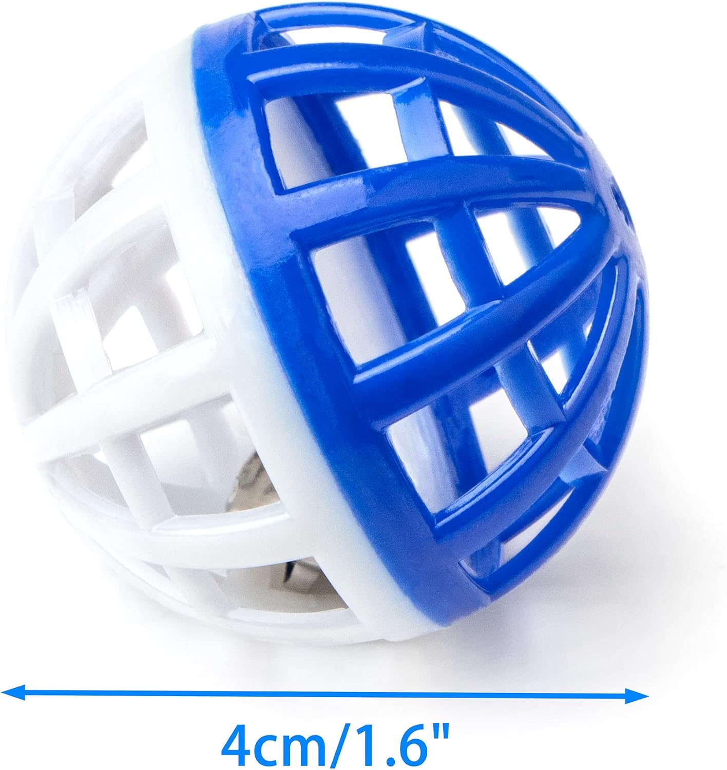45PCS 1.6'' Cat Toy Ball with Bell Plastic Lattice Jingle Balls | Kitten Chases Pounce Rattle Toys, Assorted Color, Lightweight Interactive Indoor Exercise Play for Cats - view 5
