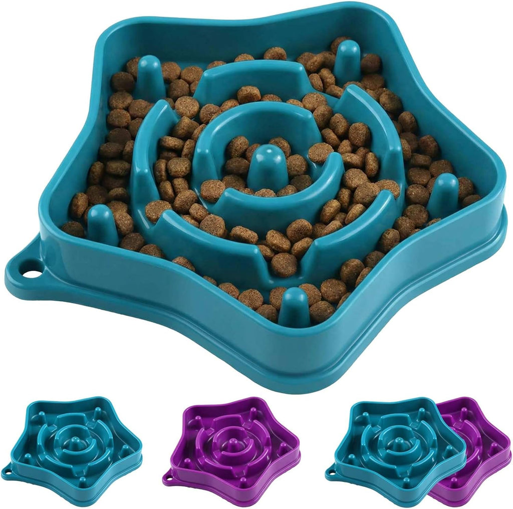 Pet slow feeder bowl for small dogs, puzzle feeder for petite dogs, anti-choking, slow eating, 350ML capacity, BPA-free, small size