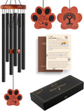 Pet Memorial Wind Chime, 28" Dog Memorial Gifts for Loss of Dog, Pet Loss Sympathy Bereavement Remembrance Gift