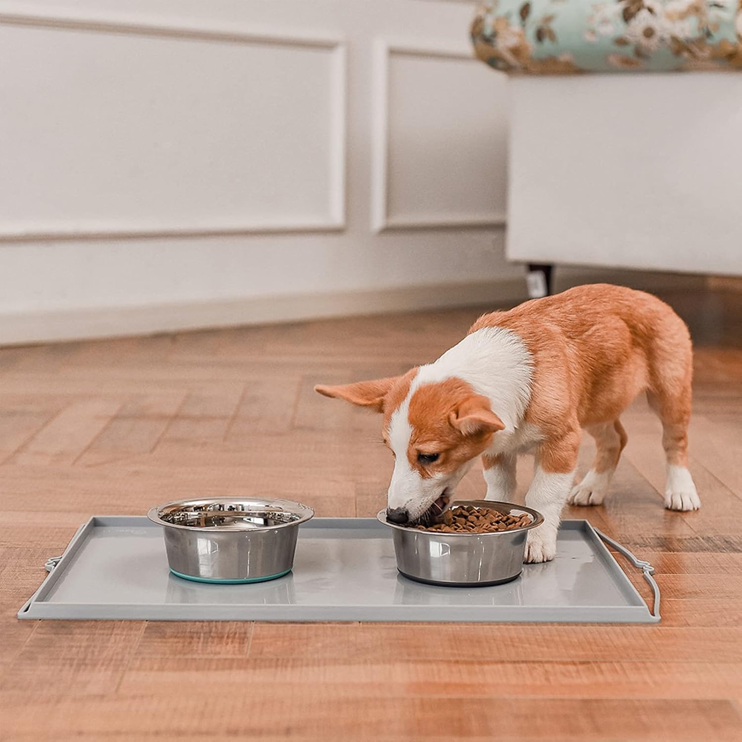 Deep stainless steel anti-slip dog bowls - 2-pack, 3 cups - view 7