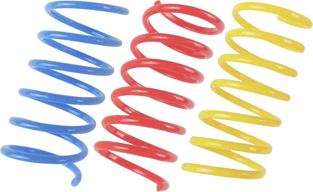 Cat Spring Toys (60 Pack), Playful Coils for Kittens, BPA Free Plastic for Swatting, Biting, Hunting, and Active Healthy Play, Colorful 2 Inch Spirals | BPA-free plastic coil springs for cats and kittens; interactive spiral toys encourage self-play, hunti