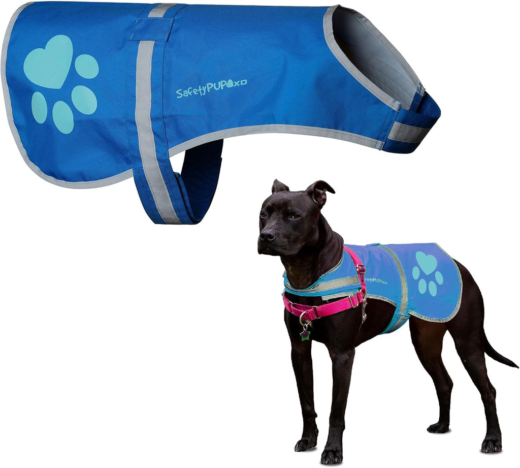 Reflective Dog Vest, Hi Vis Safety Gear for Low-Light Morning & Night Walks | Dog Safety Vest Brings Peace of Mind. Waterproof, Fluorescent Visibility Jacket Protects Your Pet on Trails & Near Traffic - view 5