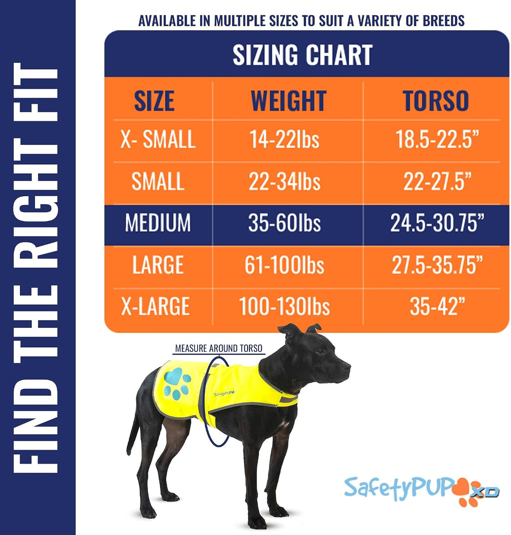 Reflective Dog Vest, Hi Vis Safety Gear for Low-Light Morning & Night Walks | Dog Safety Vest Brings Peace of Mind. Waterproof, Fluorescent Visibility Jacket Protects Your Pet on Trails & Near Traffic - view 2