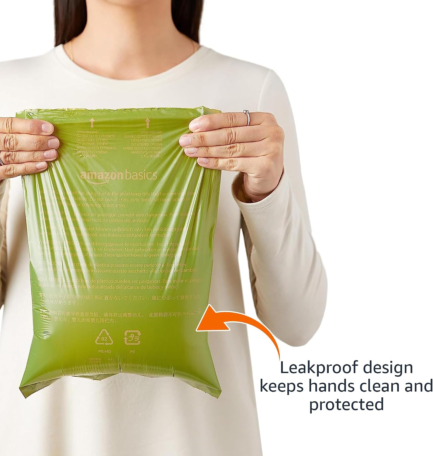 Premium Leak Proof Dog Poop Bags with Dispenser and Leash Clip, Cucumber Scented, 13" x 9", 540 Count (36 Rolls of 15) - view 3