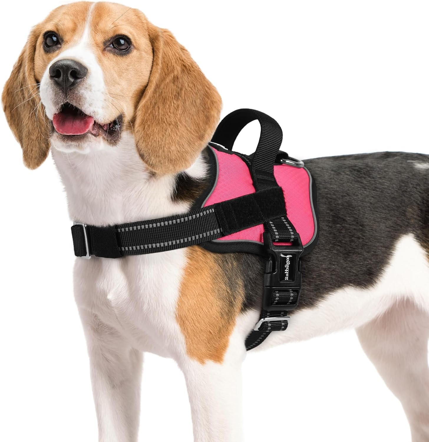 Dog Harness for Small, Easy On Pet Vest with One Buckle, No Pull Adjustable Service Harness with D-Ring & Handle, Reflective for Safety Walking, Training, Blue, S - view 4