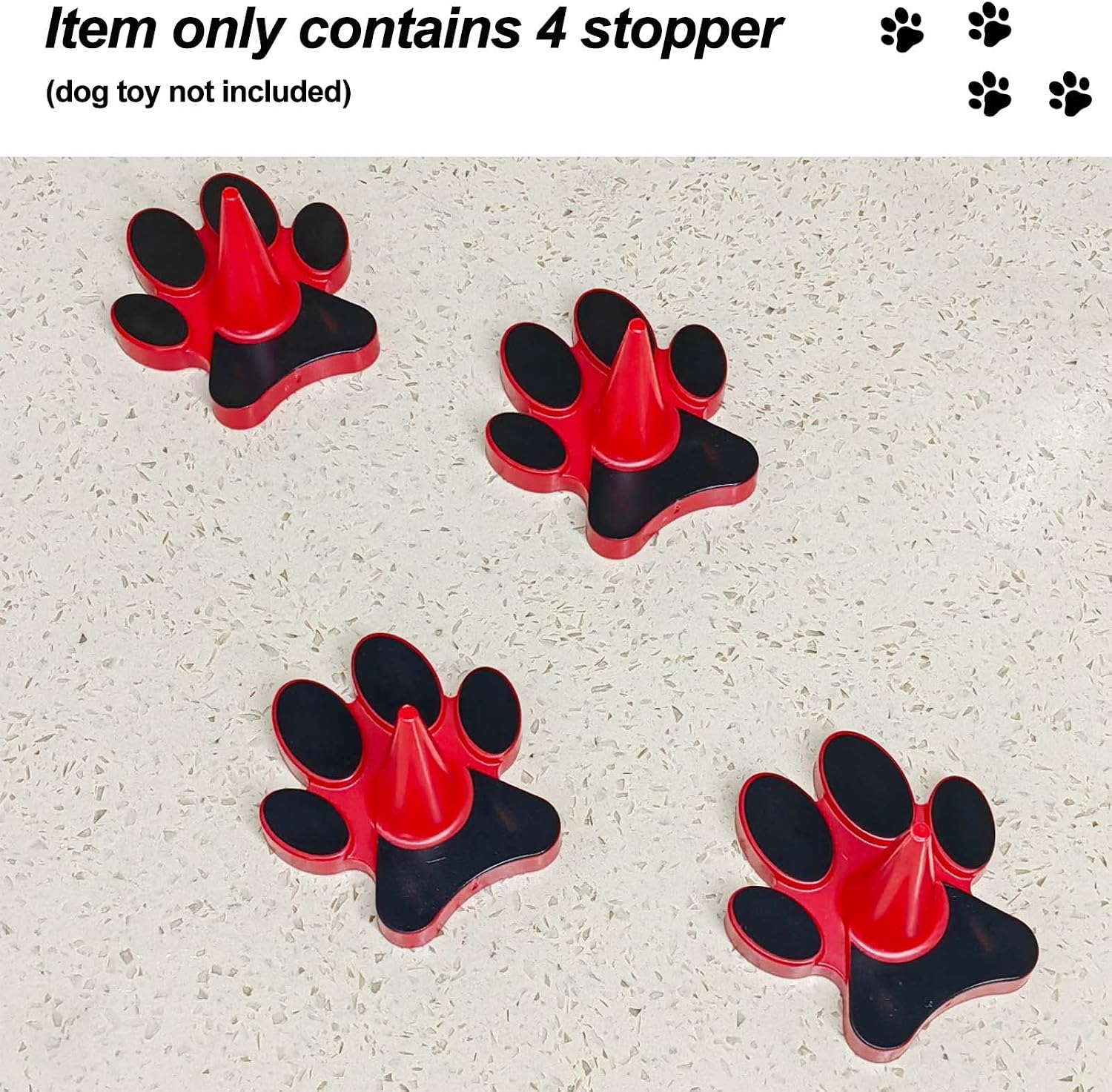 Dog Toy Holder Stopper for Classic Sizes XS to XXL, 4 PCS | Prevent Leakage, Hold Dog Chew Toy Steady, Makes Filling and Freezing Easier, Easy to Clean, Reusable - view 6