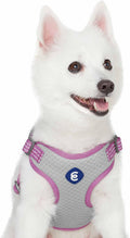 Essentials Dog Harness - Reflective Dog Harness for Large Dogs, Mauve Orchid, Adjustable Vest with Breathable Mesh, Safety Harness for Night Walkers, Outdoor Pet Safety