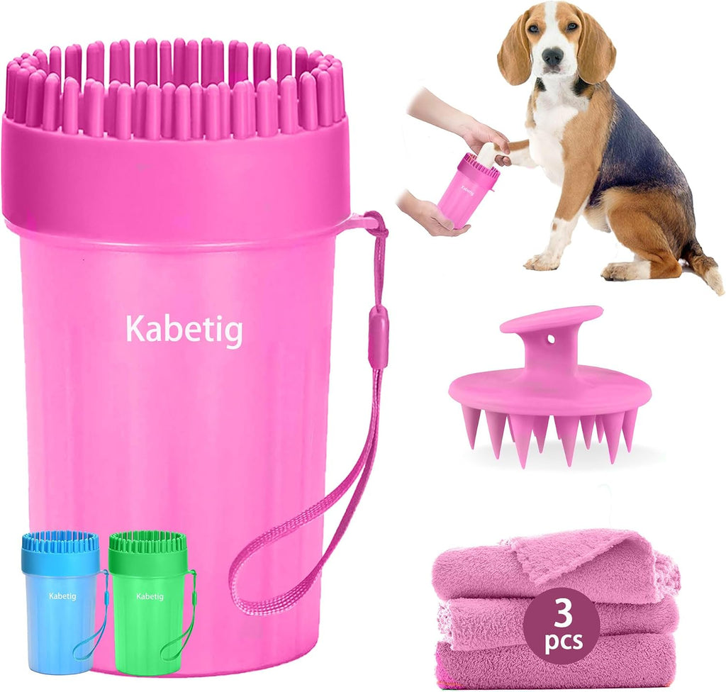 Dog Paw Cleaner Cup with Detachable Top Brush for Small-Medium Dogs | Quick-clean muddy paws with soft bristles, one-step top brush grabs loose fur, lazy-friendly design, fits paws 1.5-2.5“ wide - view 8