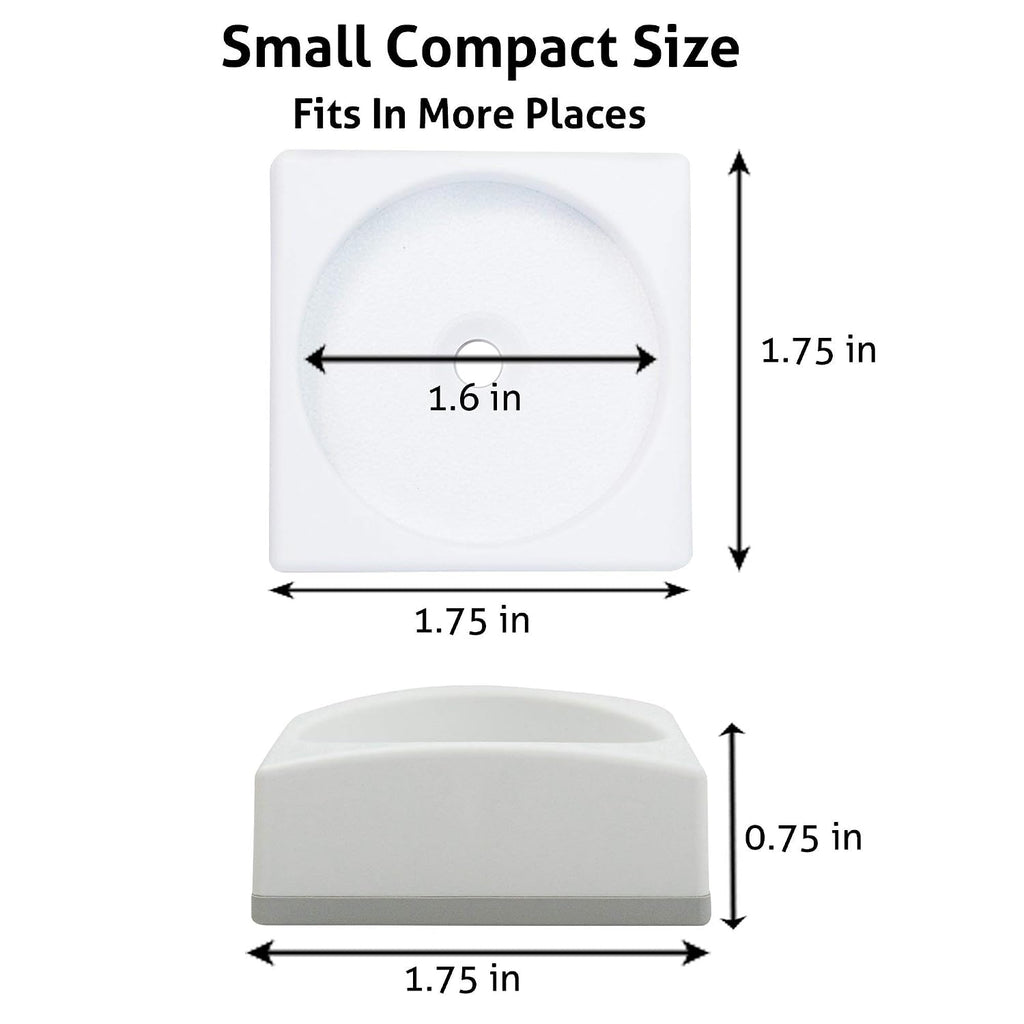 Mini - Smallest Baby Gate Wall Protector (Made in USA) Protect Walls & Doorways from Pet Gates & Dog Gate Spindles - Child Pressure Mounted Baby Gate for Stairs Wall Cup (White) 4 Pack - view 6