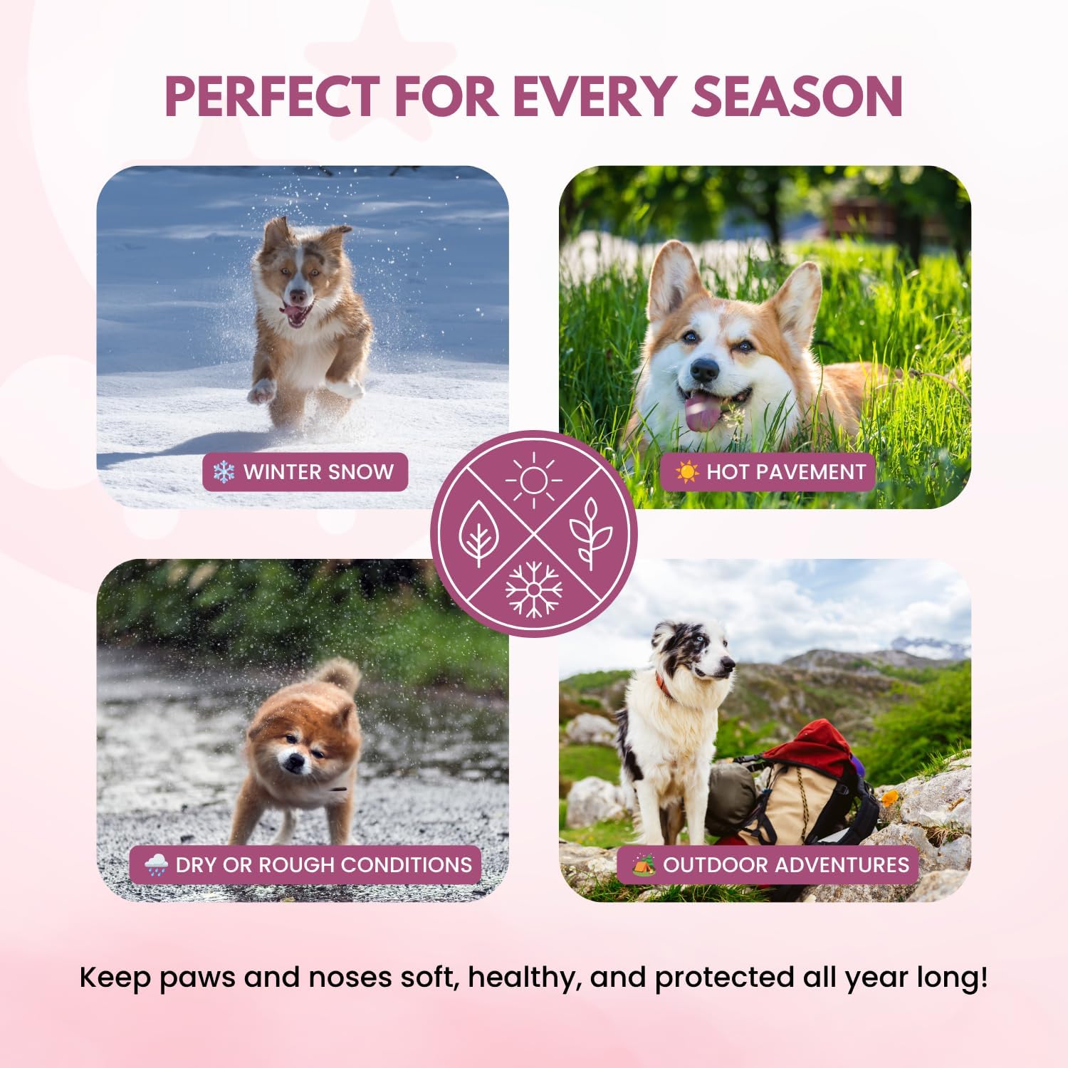 Paw Balm | 100% Natural Organic Nose & Paw Soother with Shea Butter & Coconut Oil | Paw Pad Balm Dogs & Cats, Licksafe Paw Wax for Pets with Lavender Scent (Strawberry (Travel Size) 0.5 Oz) - view 7