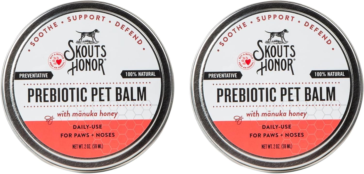 Prebiotic Pet Balm for Dogs and Cats, 2 oz | Natural Manuka Honey Balm to Promote Healing of Pet Paw Pads and Noses, Soothes Dry, Itchy Paws and Noses - view 8