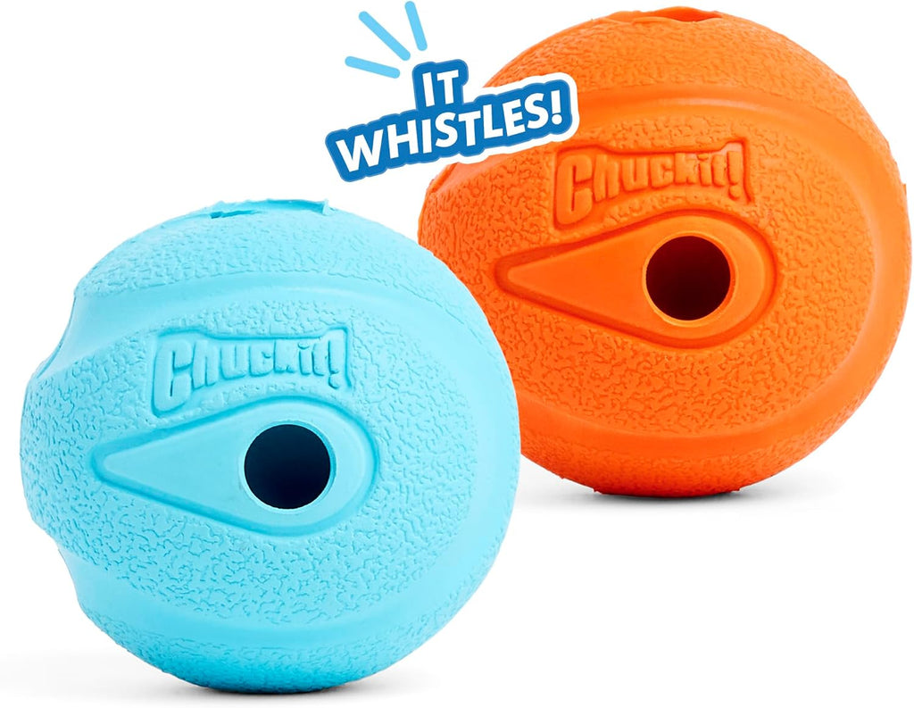 The whistler ball dog toy, small (2 inch diameter) for dogs 0-20 lbs, pack of 2 - view 4