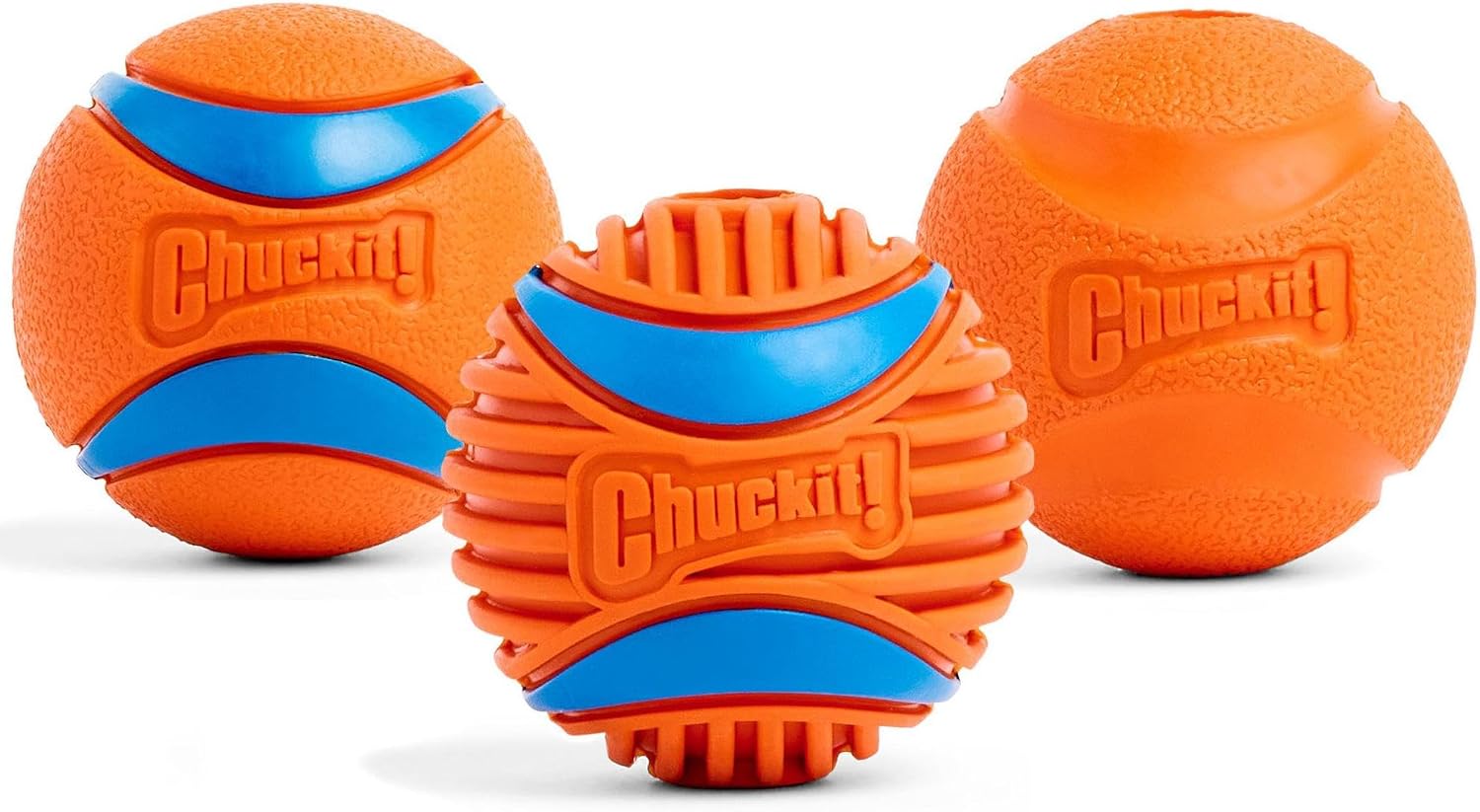 Dog balls - interactive dog toys, high-bounce fetch ball, ultra and rugged balls, durable - size medium, 2.5-inch diameter, set of 3 | durable trio includes floating ultra and rugged styles, keeps active pups chasing, retrieving and playing outdoors - view 6