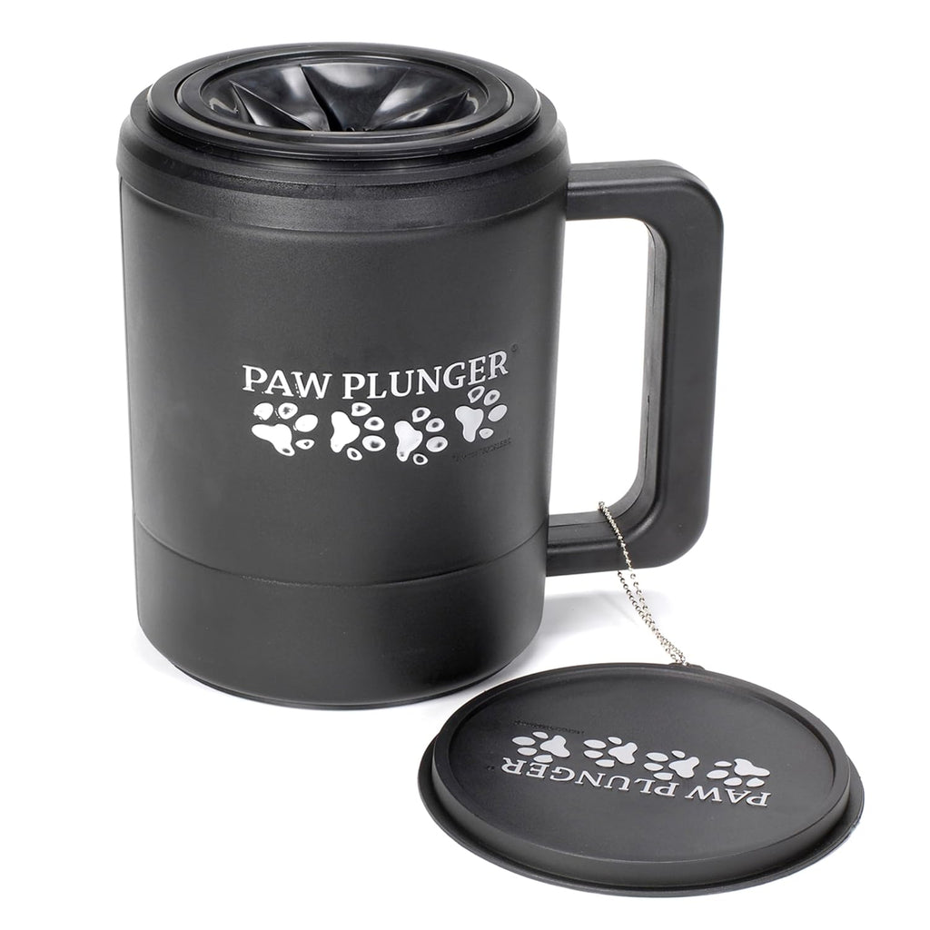 For Small Dogs – Portable Dog Paw Cleaner for Muddy Paws – This Dog Paw Washer Saves Floors, Furniture, Carpet and Vehicles from Paw Prints – Soft Bristles, Convenient Cup Handle, Pink